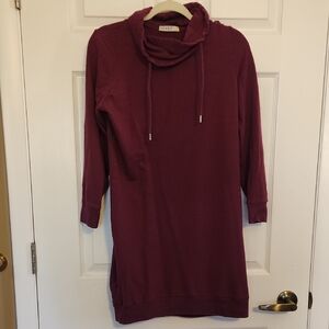 Serra Women's Burgundy Sweater DRESS